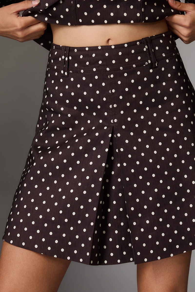 Lovaan Johanna Linen Blend Mini Skirt