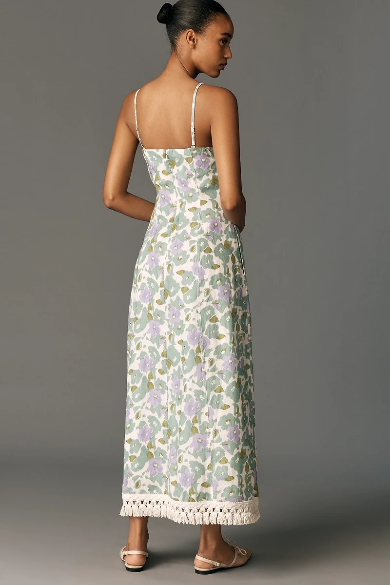 Lovaan Philippa Strapless A-Line Midi Dress