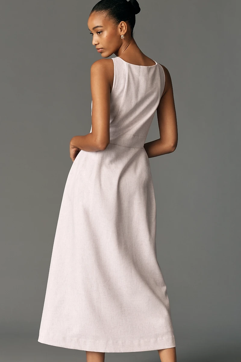 Lovaan Jolene Cape Midi Dress