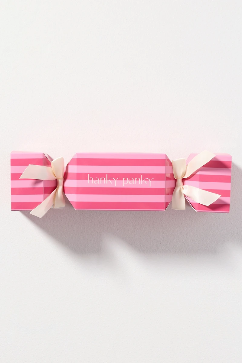 Hanky Panky Holiday Cracker Original Rise Thongs, Set of 5