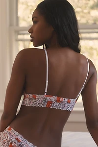 Hanky Panky Printed Signature Lace Padded Triangle Bralette