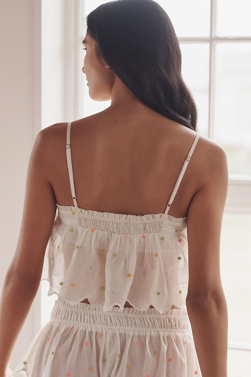 LyreBird Crop Swing Sheer Camisole