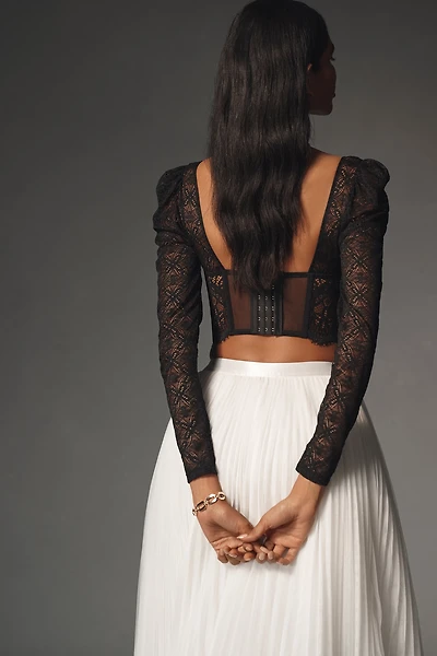 The Giselle Lace Bustier: Long-Sleeve Edition