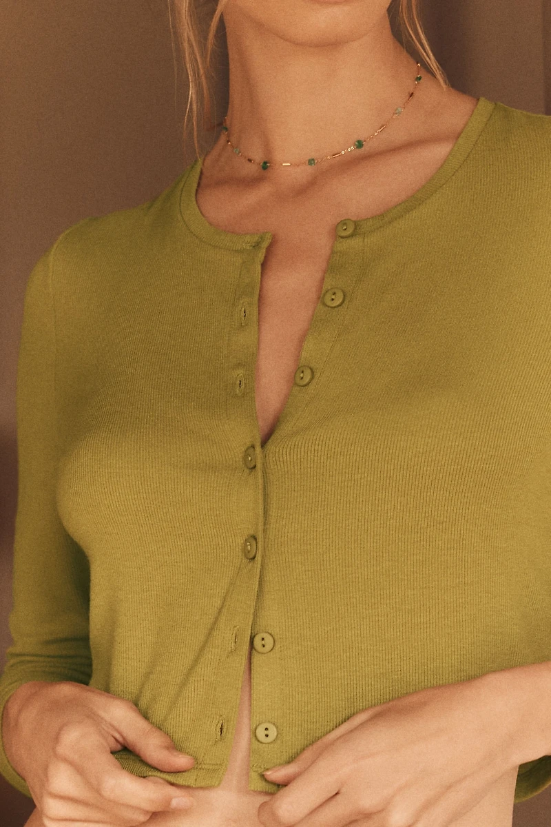 LyreBird Crop Cardigan Sweater