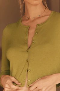 LyreBird Crop Cardigan Sweater