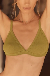 LyreBird Knit Triangle Bralette
