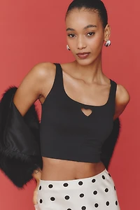 LyreBird Heart Cutout Crop Top