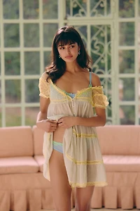 LyreBird Lace Mesh Thong