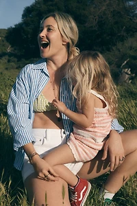 LyreBird Gingham Ruched Bralette