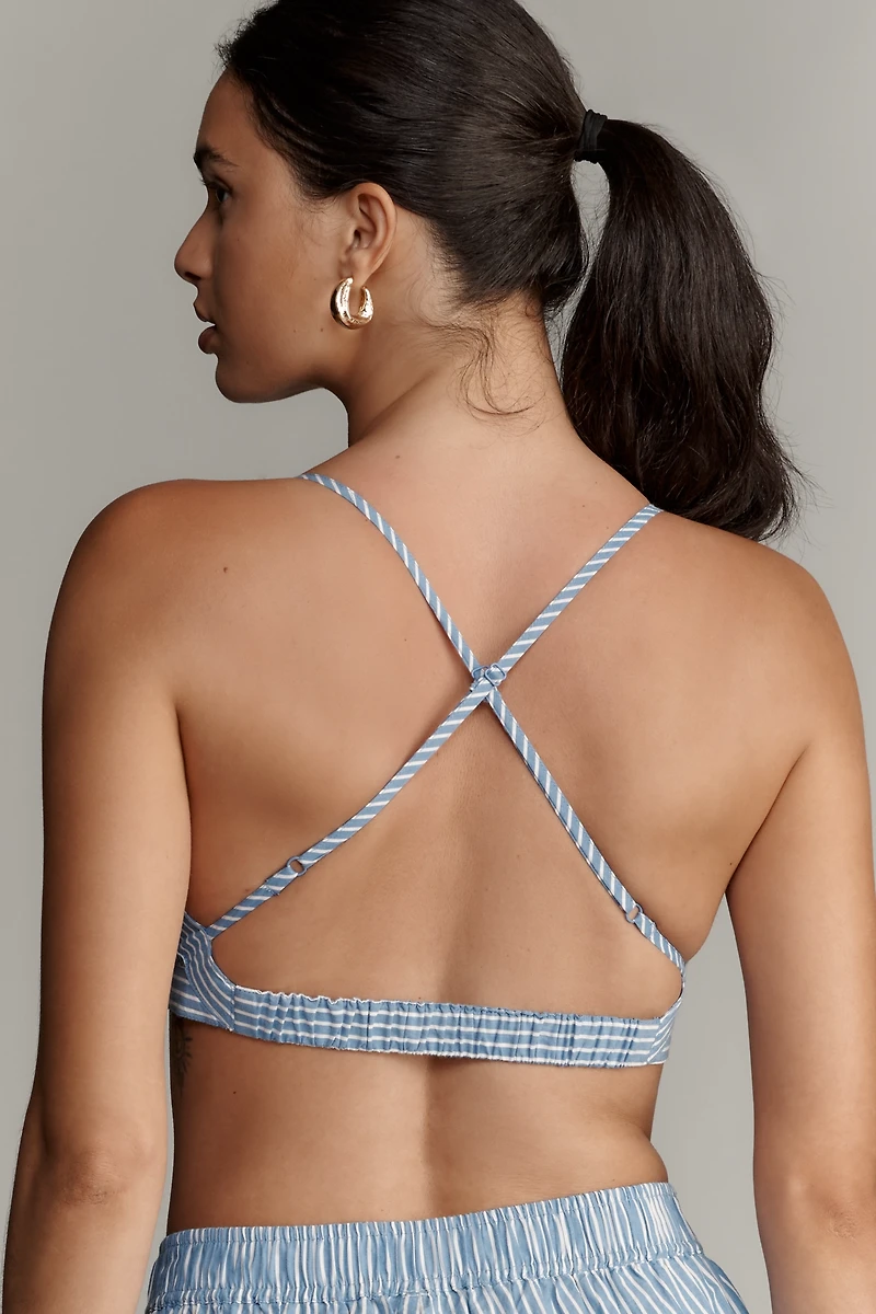 LyreBird Cotton Triangle Bralette