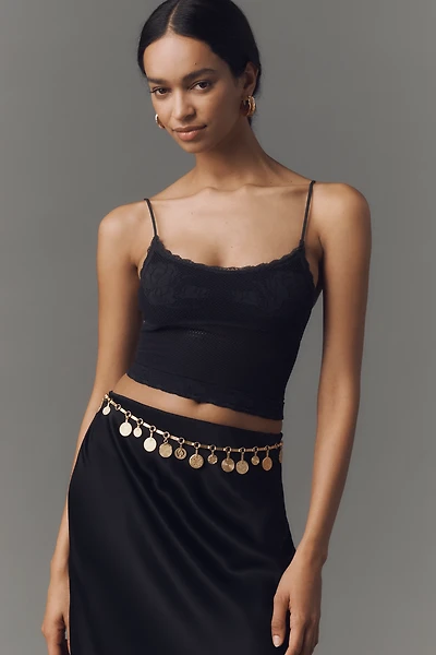 By Anthropologie Seamless Crochet Tank Top