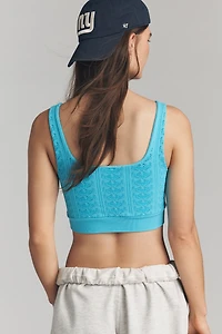 LyreBird Textured Seamless Longline Tank