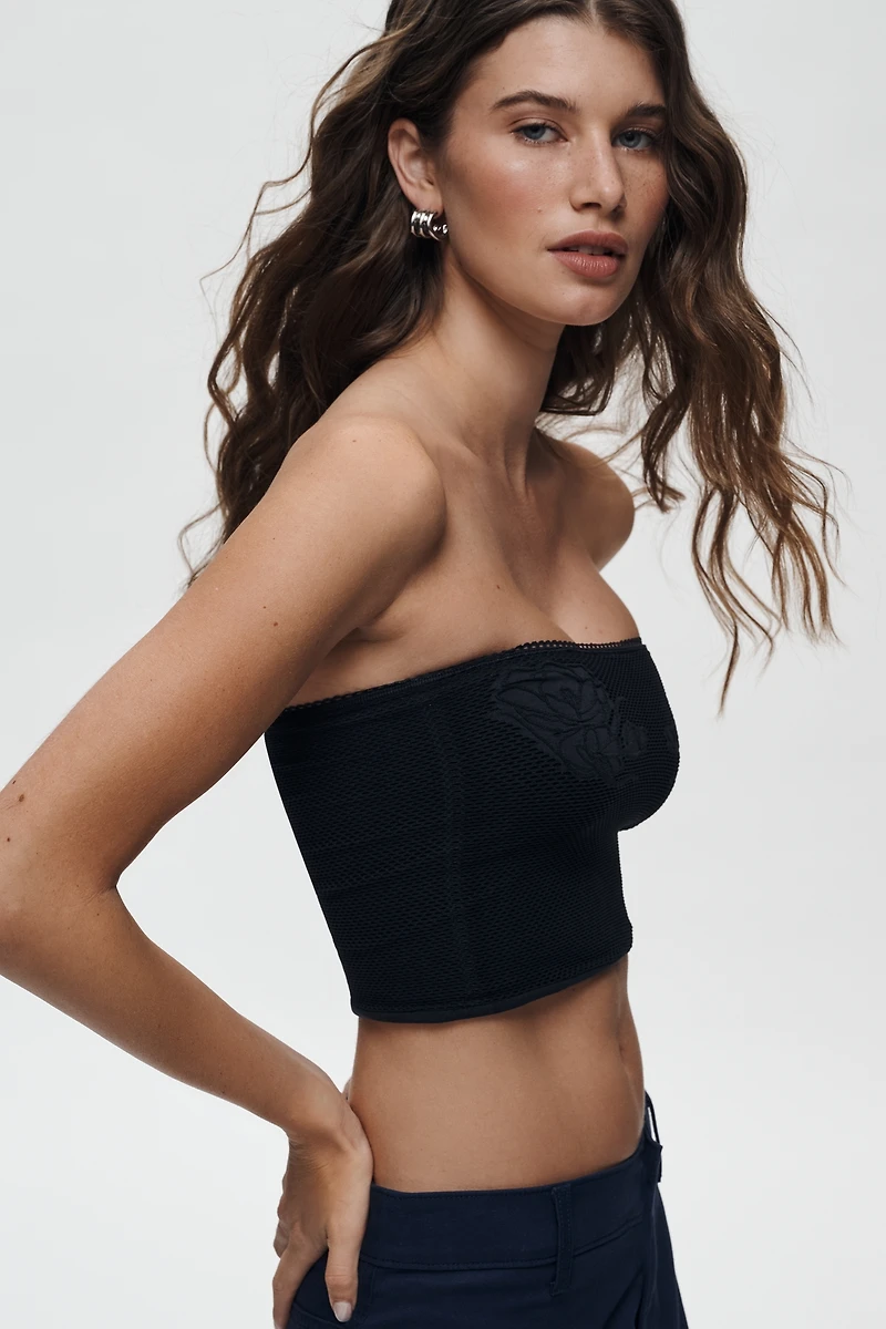 LyreBird Skin Seamless Crochet Bandeau