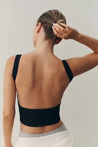 LyreBird Seamless Open Back Ribbed Tank