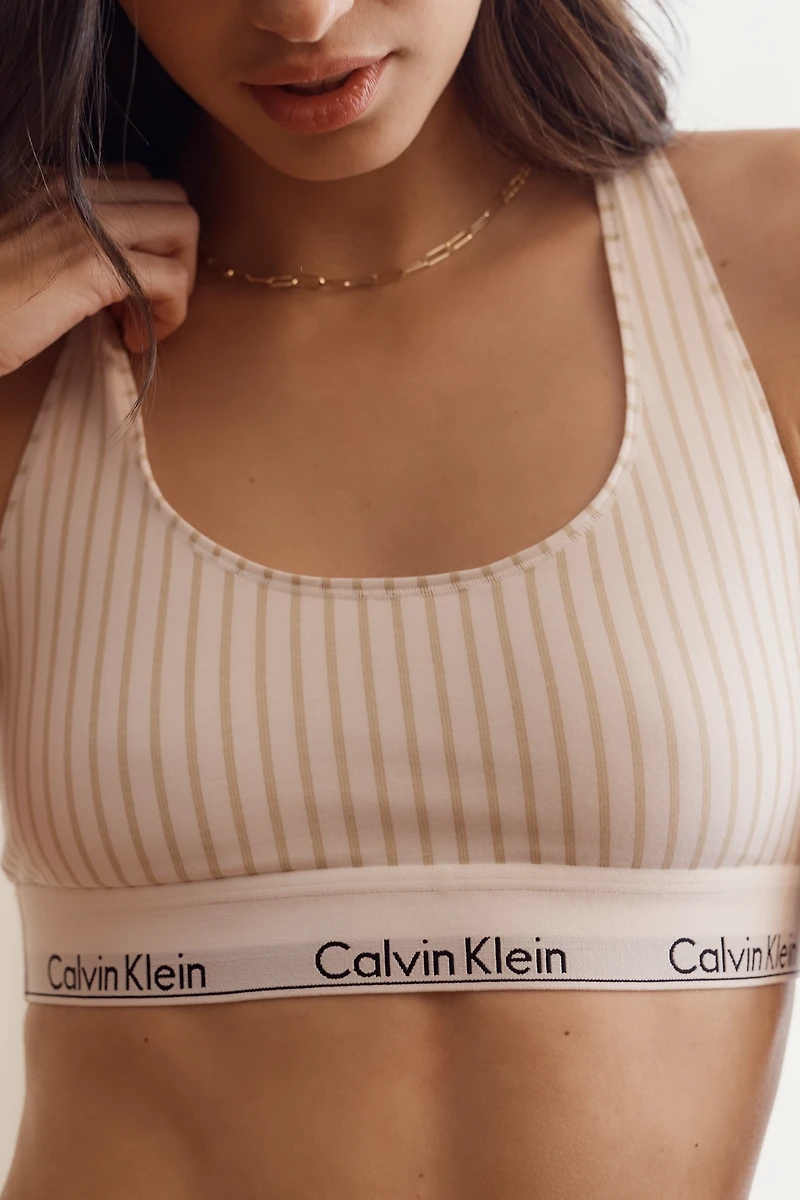 Calvin Klein Unlined Logo Bralette