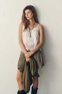 LyreBird Embellished Lace Tank