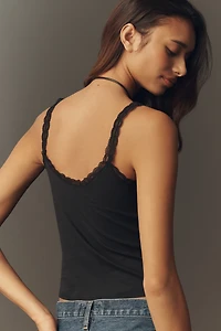 LyreBird Lace-Trim Knit Cami