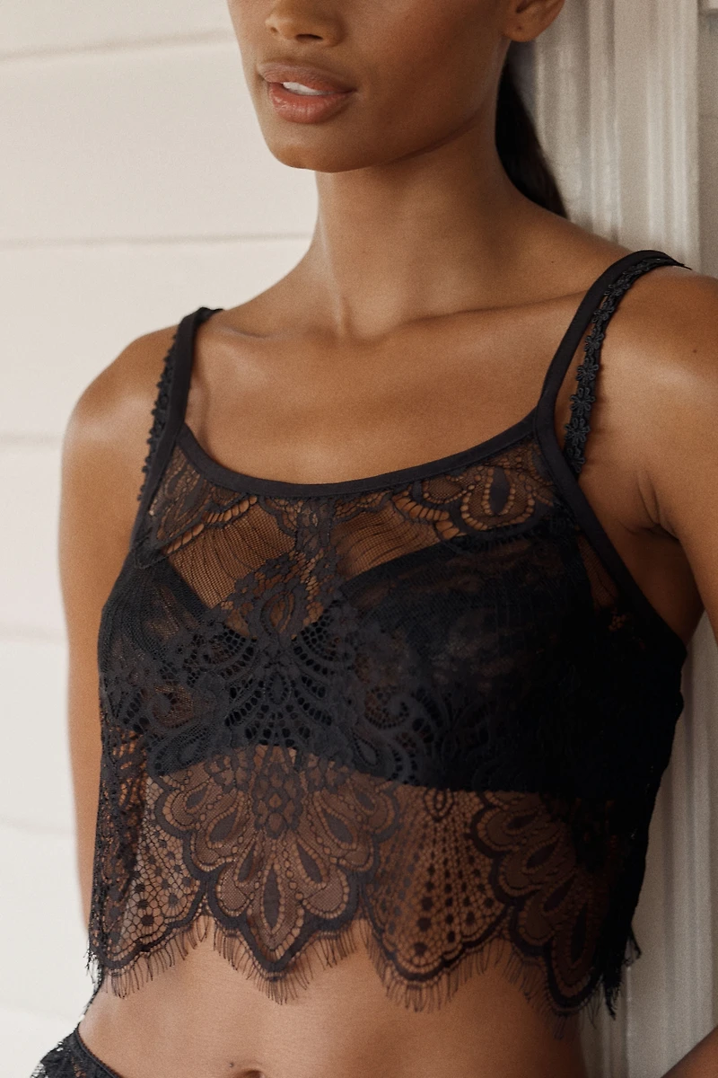 LyreBird Lace Crop Cami