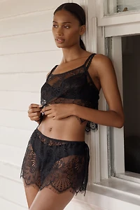 LyreBird Sheer Lace Tap Shorts