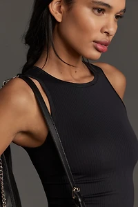 The Reegan Crew-Neck Crop Racerback Seamless Tank Top
