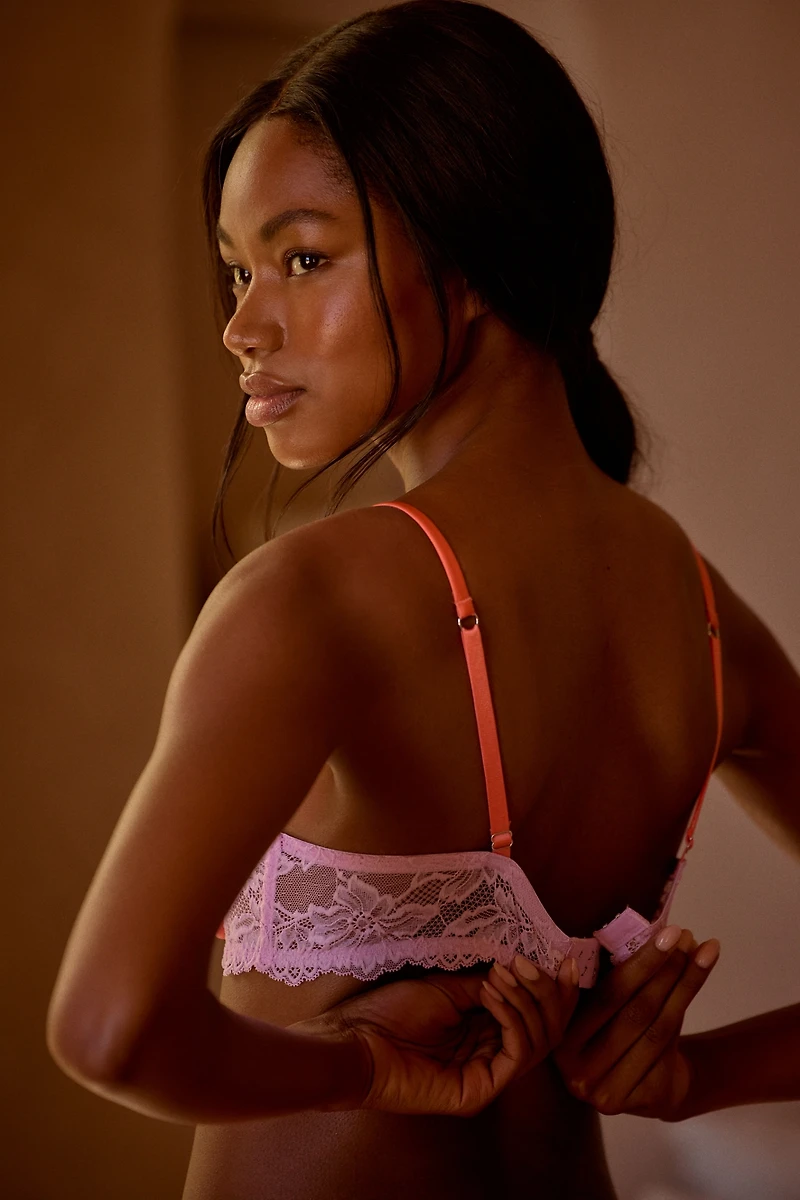 By Anthropologie Lace-Trim Underwire Bra