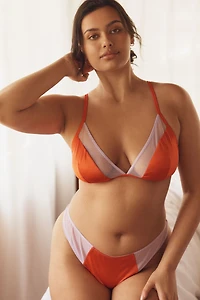 LyreBird Satin Mesh Triangle Bra