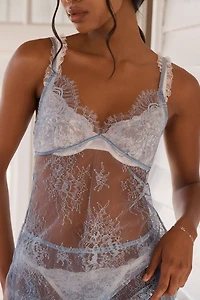 LyreBird Lace Mini Slip Dress