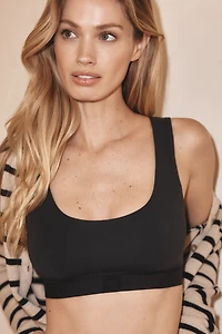 LyreBird Scoop-Neck Cotton Bra