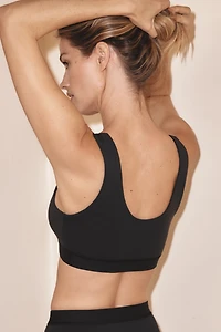 LyreBird Scoop-Neck Cotton Bra