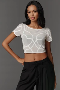 By Anthropologie Soutache Baby Tee