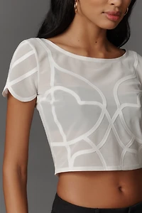 By Anthropologie Soutache Baby Tee