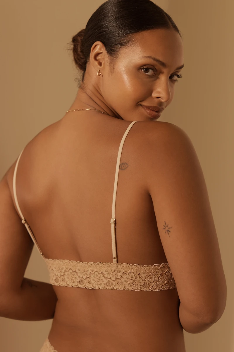 By Anthropologie Lace Triangle Bra