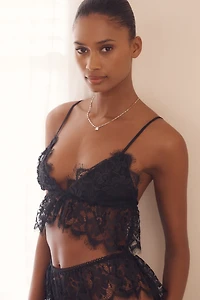 By Anthropologie Ruffle Lace Bra