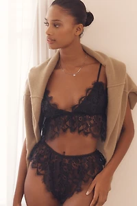 By Anthropologie Ruffle Lace Bra