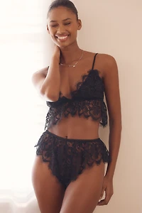 By Anthropologie Ruffle Lace Panty