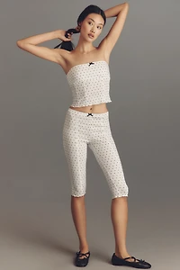 LyreBird Pointelle Strapless Tube Top