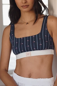 The LyreBird CottonCloud Printed Scoop-Neck Bra