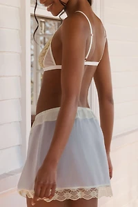 LyreBird Color Block Mini Slip Skirt