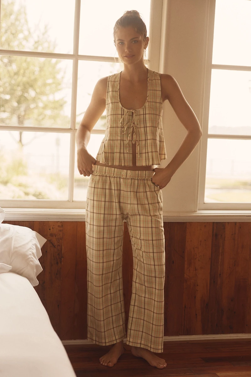 LyreBird Pintuck Flannel Vest