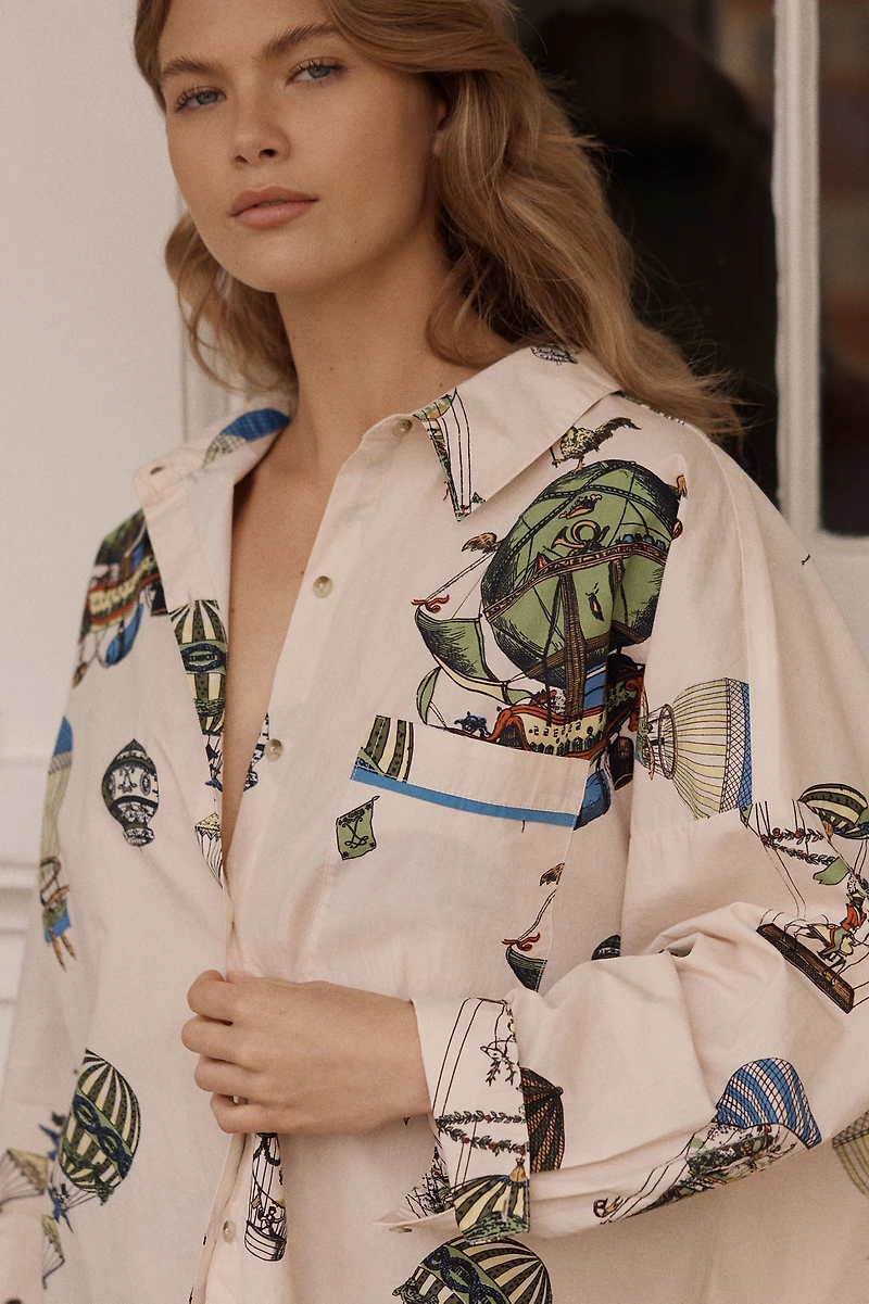 LyreBird Oversized Pajama Shirt