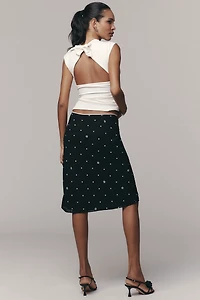 LyreBird Printed Midi Slip Skirt