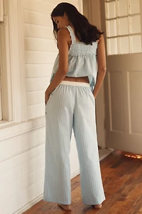LyreBird Cotton Contrast Waistband Pajama Pants