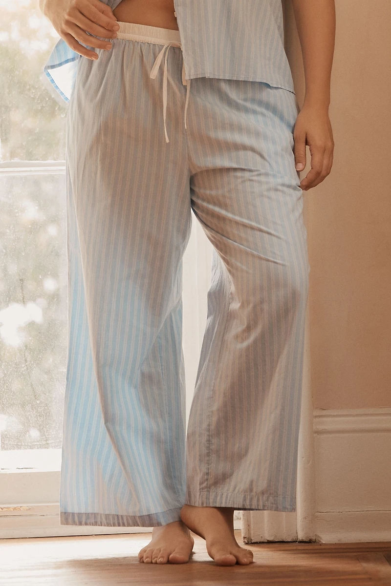 LyreBird Cotton Contrast Waistband Pajama Pants