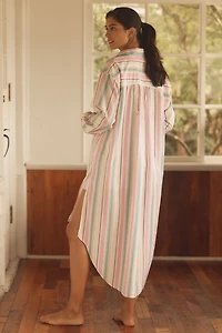 LyreBird Long-Sleeve Buttondown Tunic Top