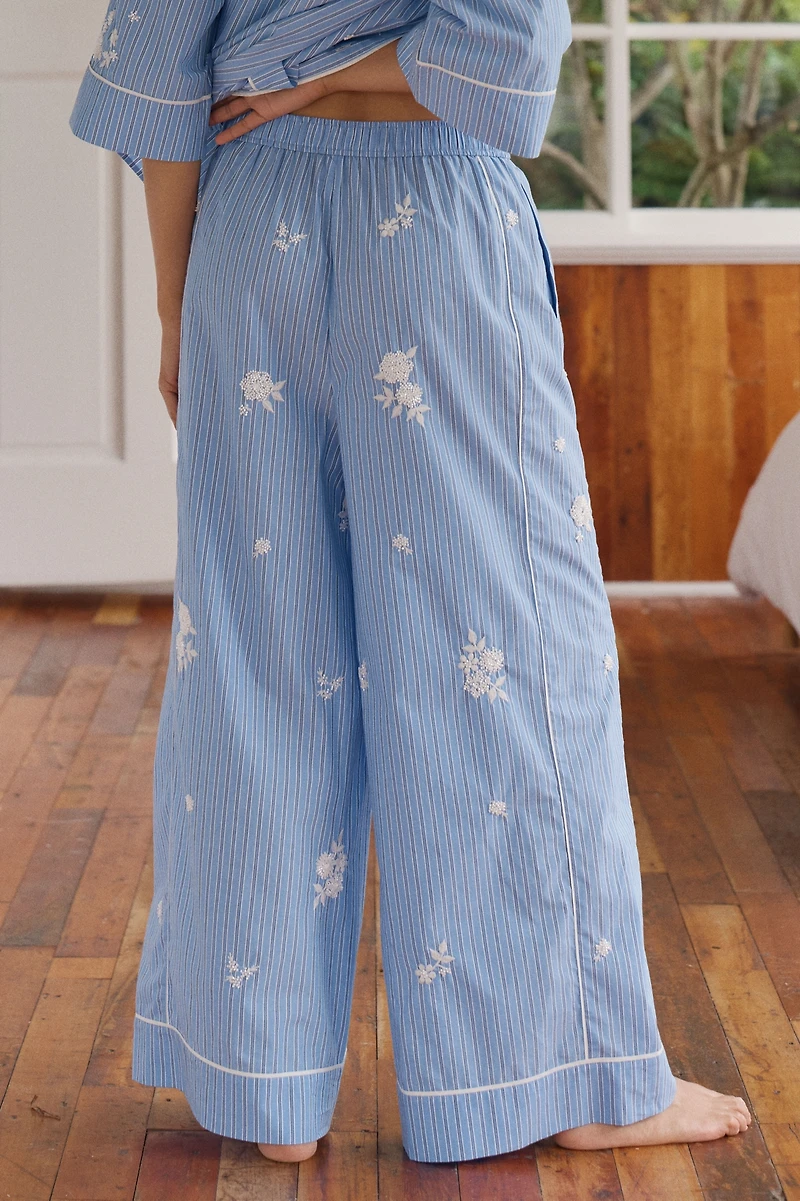 LyreBird Cotton Embellished Boxer Pants