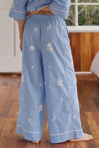 LyreBird Cotton Embellished Boxer Pants