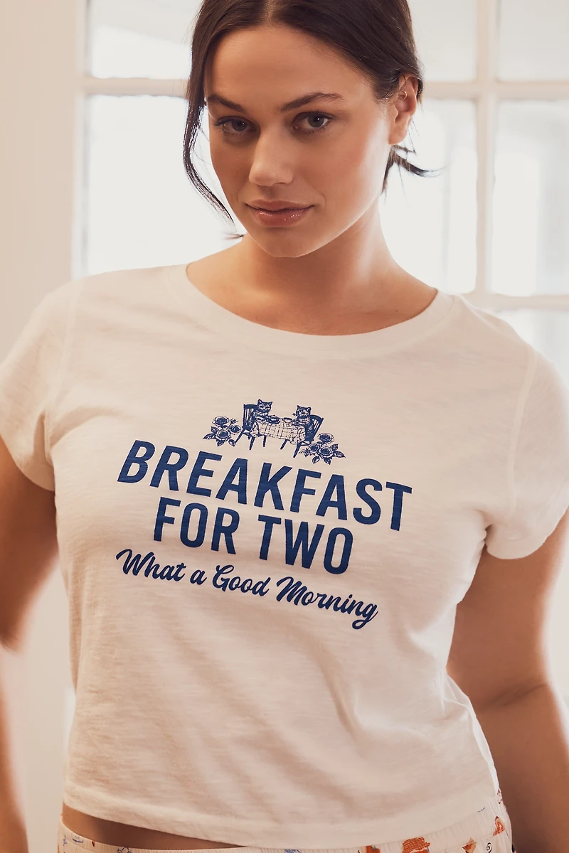 By Anthropologie Graphic Baby Tee