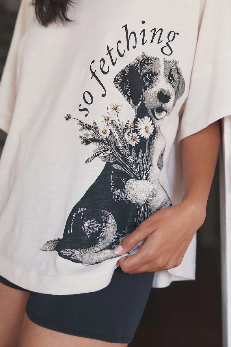 LyreBird Oversized Graphic Sleep Tee