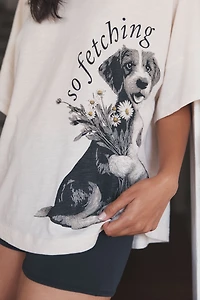 LyreBird Oversized Graphic Sleep Tee