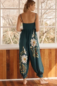 By Anthropologie Printed Lounge Jumpsuit